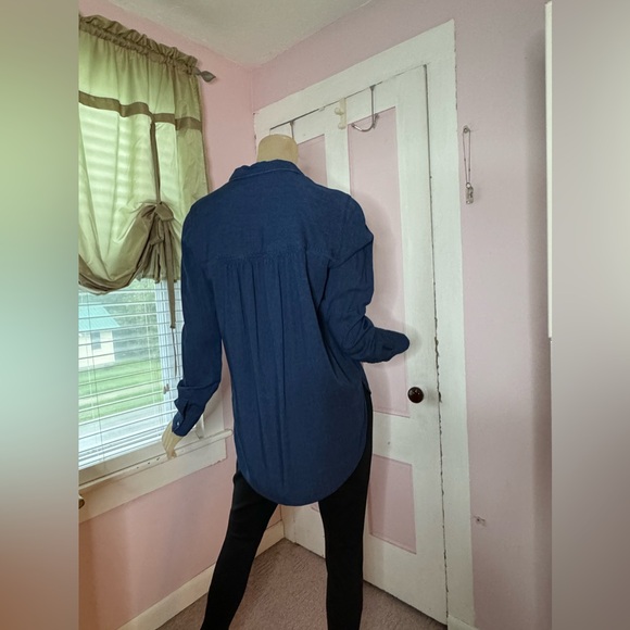 Ann Taylor LOFT Blue Shirt - Picture 6 of 11